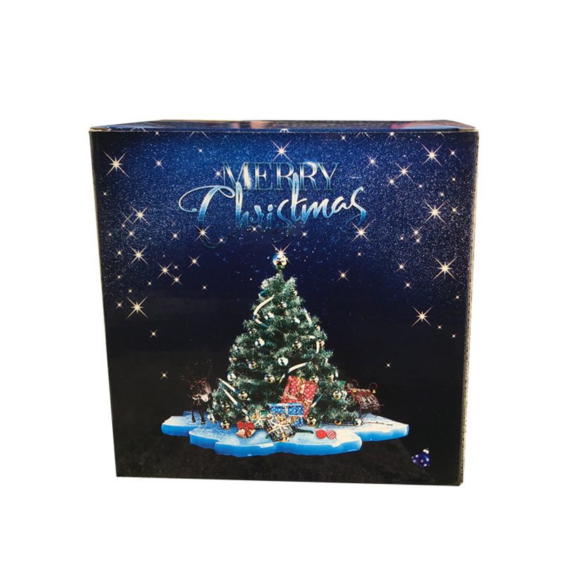 2020 Popular Luxury Christmas Gift Boxes For Cookies Decorative Christmas Candy Paper Packing Box