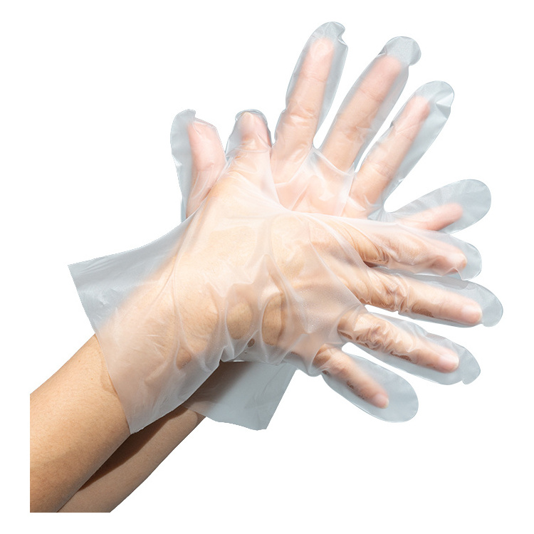 Household Disposable Work Gloves /one-time TPE Glove/factory Direct TPE Cpe Plastic Disposable Gloves Safety Gloves EN388 CN;ZHE