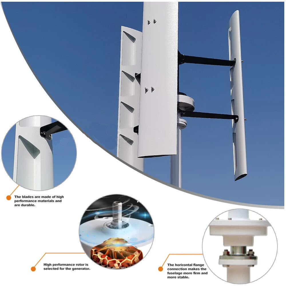 home wind turbine generator kit 200W 500W 800W 5KW 10KW on grid vertital axis wind turbine for rooftop system home