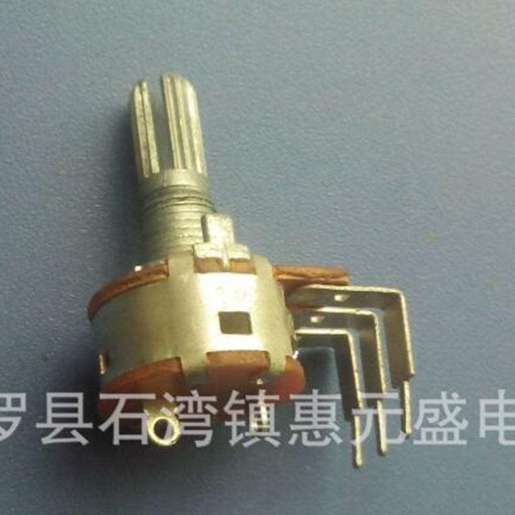 China Manufacturer 16mm Diameter Metal Shaft Type Single-unit Rotation Potentiometer