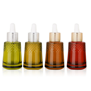 30ml Pineapple shape glass dropper bottle bottle transparent cosmetic bottles with dropper