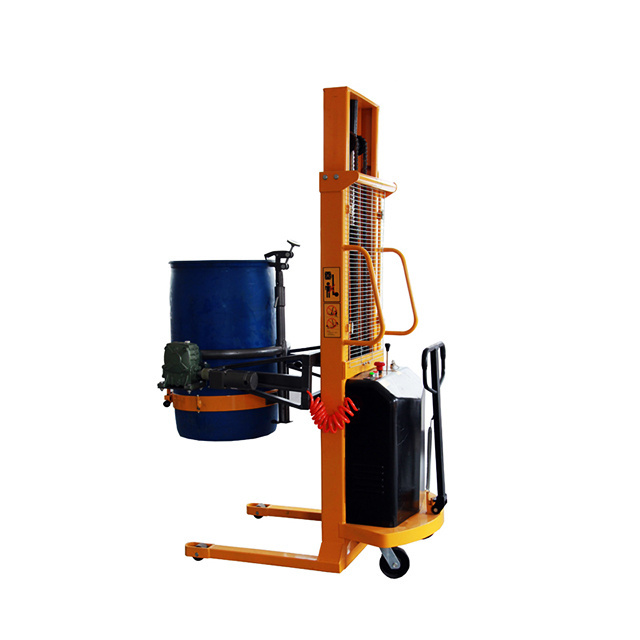 600kg 1600mm manual clamp and rotation electric drum clamp forklift truck