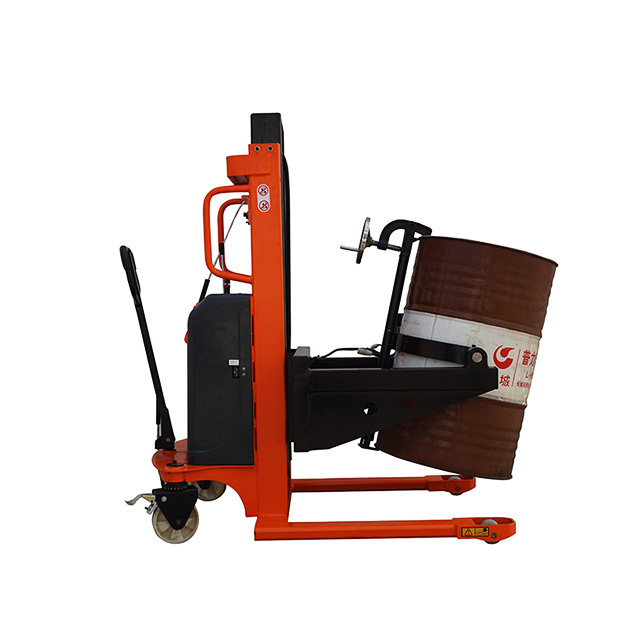 600kg 1600mm manual clamp and rotation electric drum clamp forklift truck