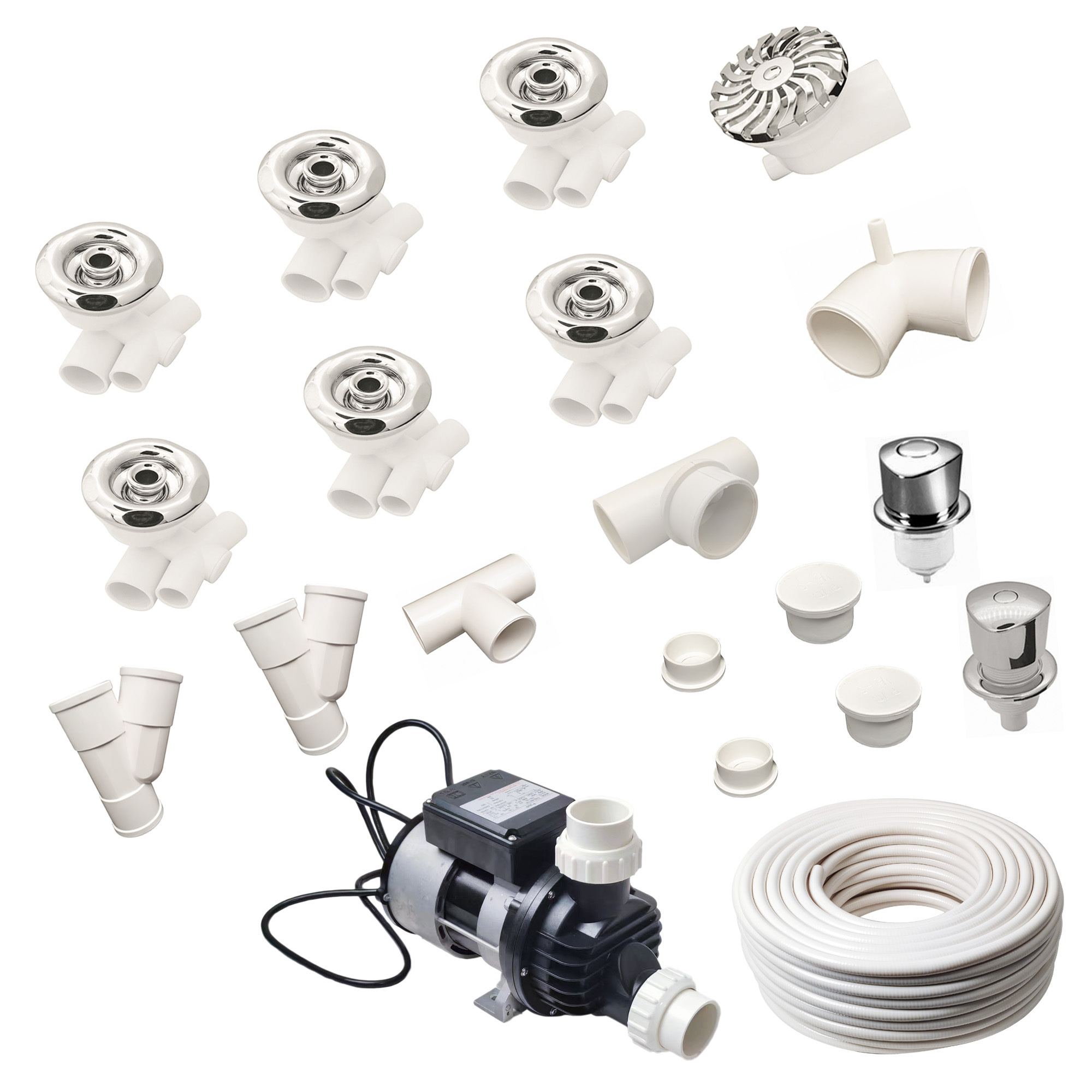 Customized North America Style Whirlpool Jet Kit Bathturb Water Jet System With Pump