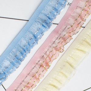 Garment accessories sewing glitter lace elastic webbing band clothes underwear dress elastic tape webbing belt lace