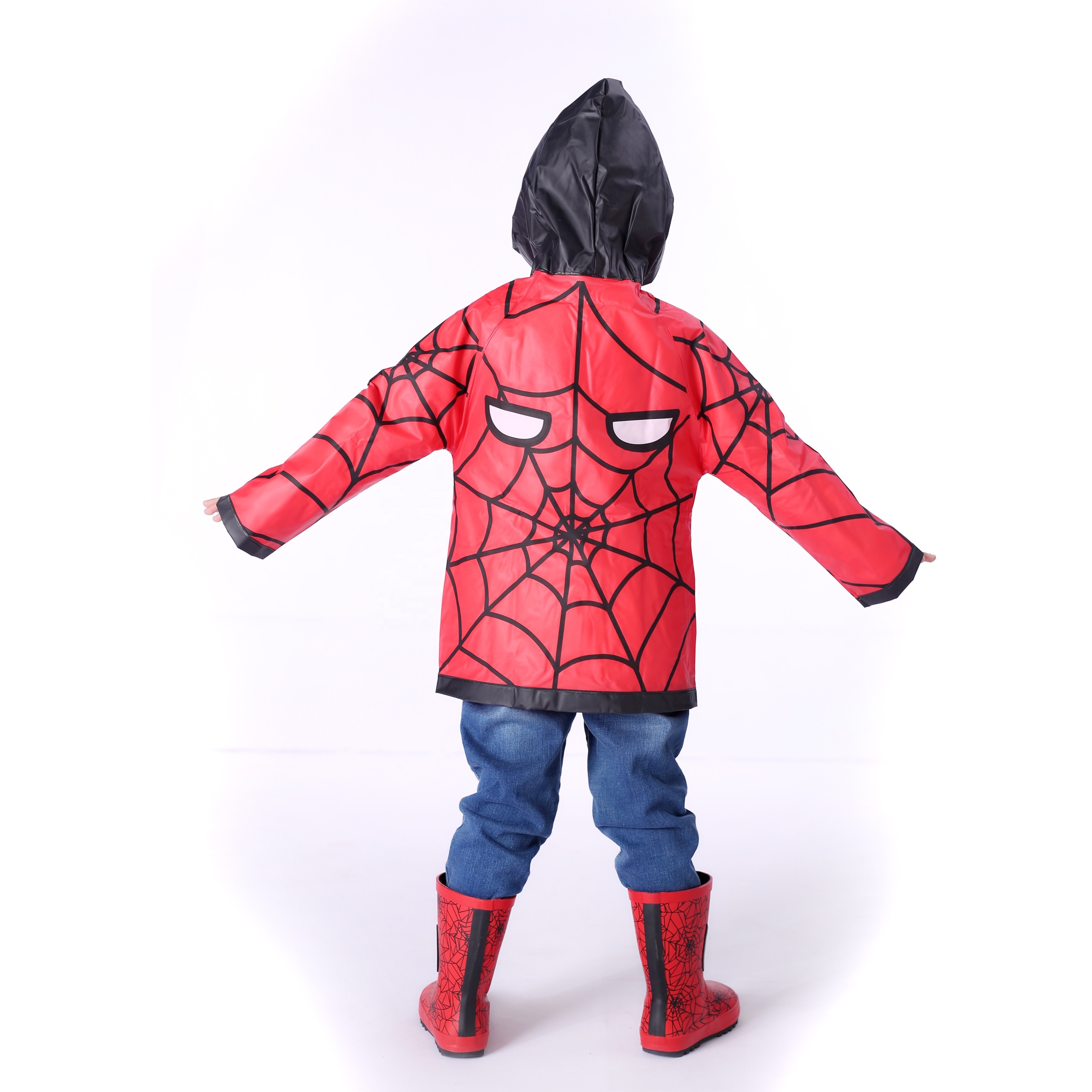 2023 new style Kids Raincoats Colorful Poncho Raincoats Poncho Emergency Rain Coat Toddler Rainwear Poncho for Girls Boys