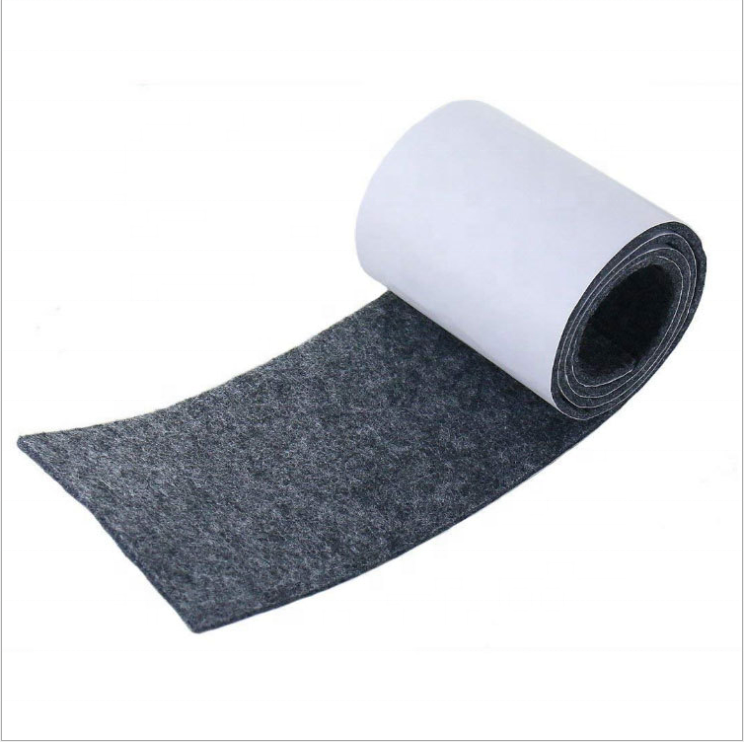 felt with back glue back adhesive used for furniture leg felt gasket