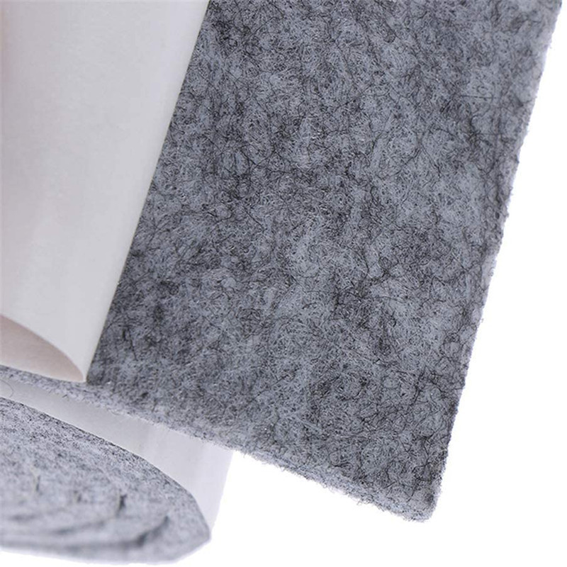 manufacturer's direct supply sheet adhesive back felt strip with sticker polyester non woven fabric