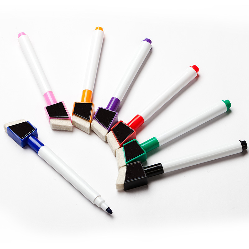 Custom Colorful Eco Erasable White Board PAINT Pens eraser Set Customized Dry Erase Whiteboard Markers For Whiteboard