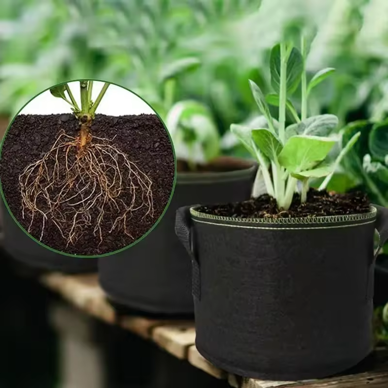 Fashionable products Plant Pot Grow Bags 1 3 5 7 10 20 30 Gallon black felt pots