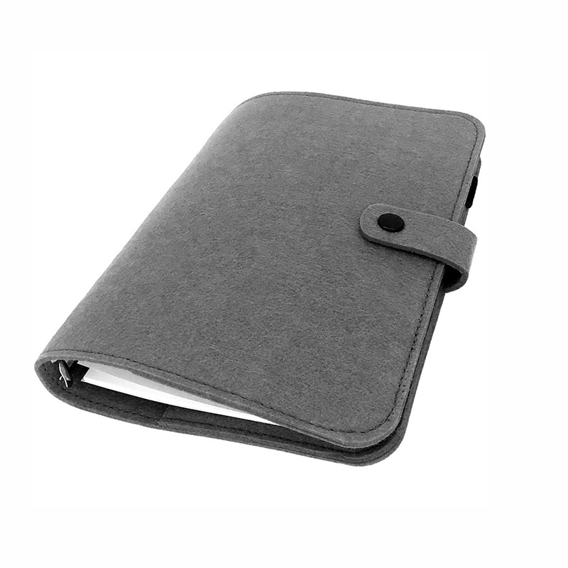 factory manufacturer bible felt travel diary 6 ring binder notebook cover made in China