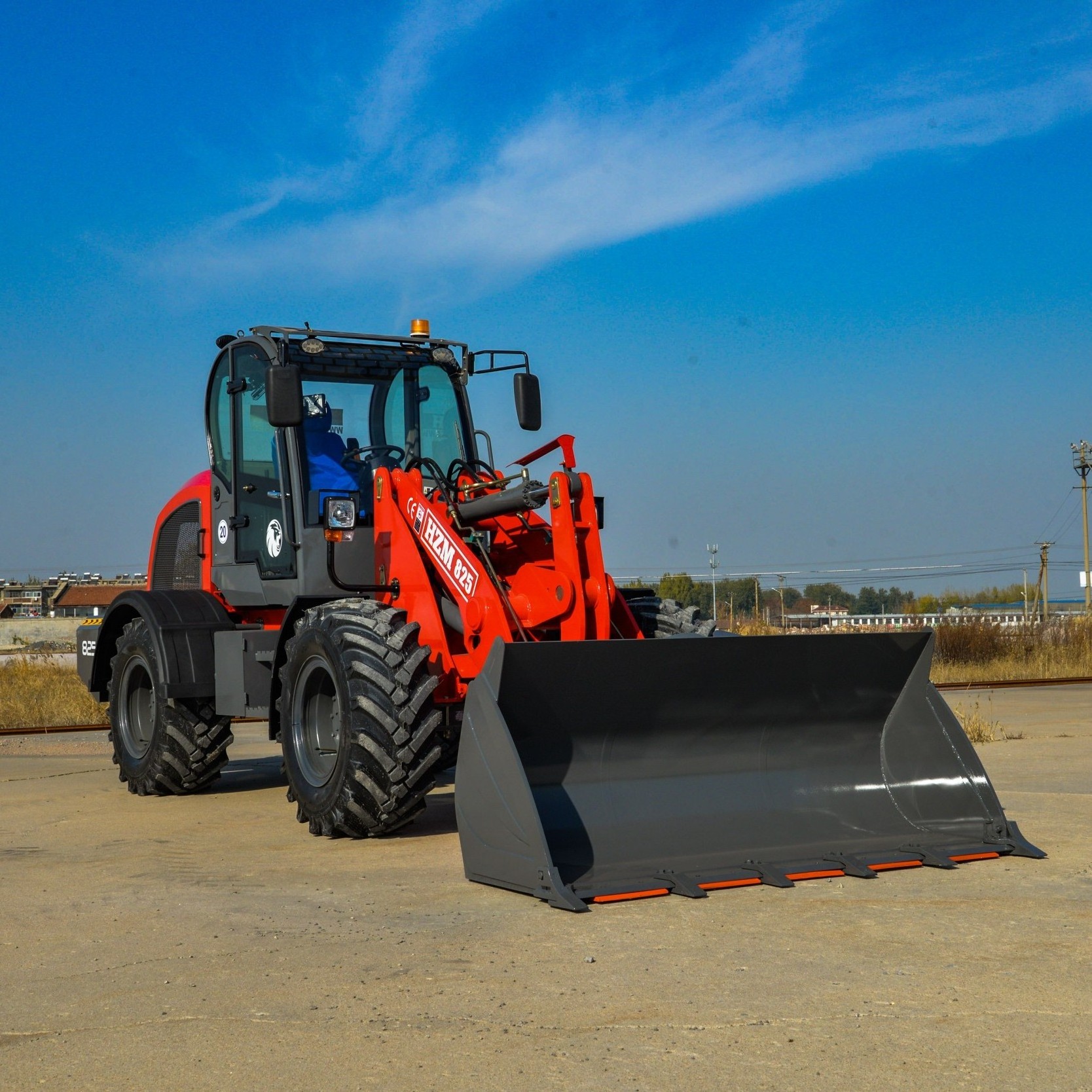 New Design Mini 4x4 Wheel Loader with Front and Backhoe 2 Ton Rated Load EPA Small Tractor Grapple for Germany Market