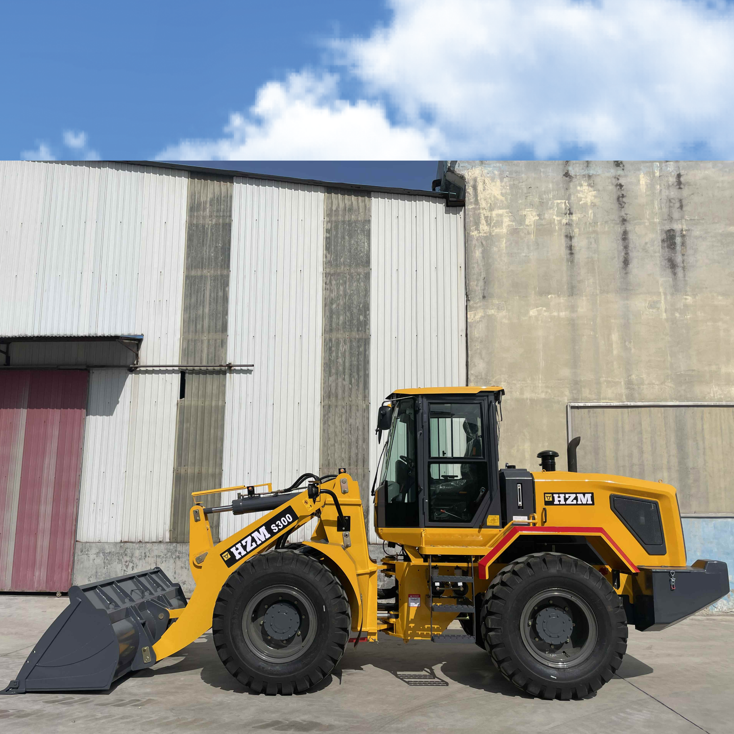 articulated cargador frontal wheel loader mini 3t mini front loader with EPA Euro V engine tlb machine