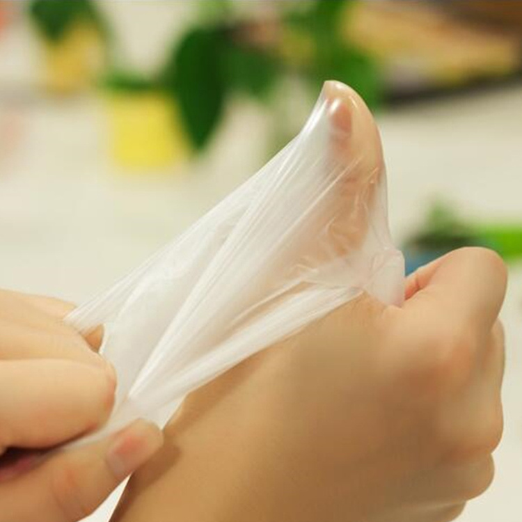 Polythene Clear Transparent Pe Ldpe Poly Food Service Disposable Plastic Gloves