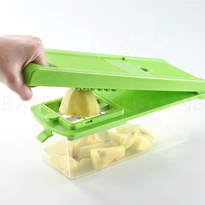 Multifunctional Fullstar All-in-1 Vegetable Chopper Vegetables Cutter Fruits Cutter Food Press Chopper Slicer Set