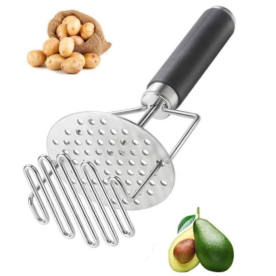 Potato Ricer, Heavy Duty Stainless Steel Potato Masher And Ricer Kitchen Tool, Press And Mash For Perfect Mashed Potatoes