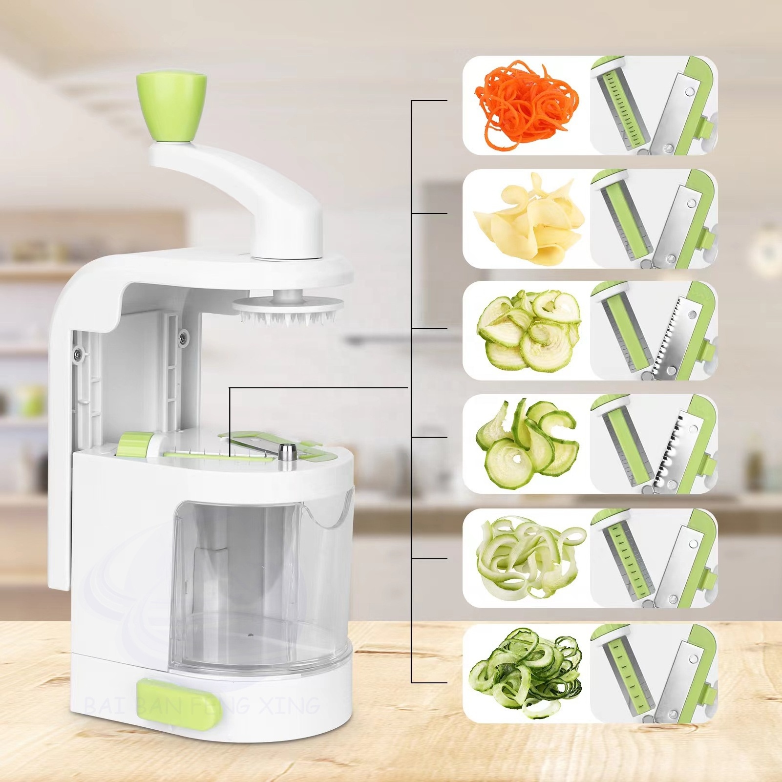 Multi-function kitchen tool Potatoes carrots spiral vegetable fruit slicer cutter grater