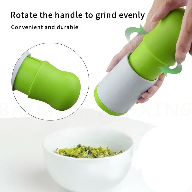 Hand Roller Herb Spice Grinder Vegetable Dry Grated Coriander Chopper Cutter Tool Parsley Shredder Chopper