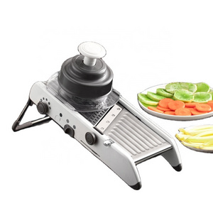 Multifunctional Food Slicer, Stainless Steel Adjustable Potato Tomato Onion Slicer Vegetable and Fruit Chopper