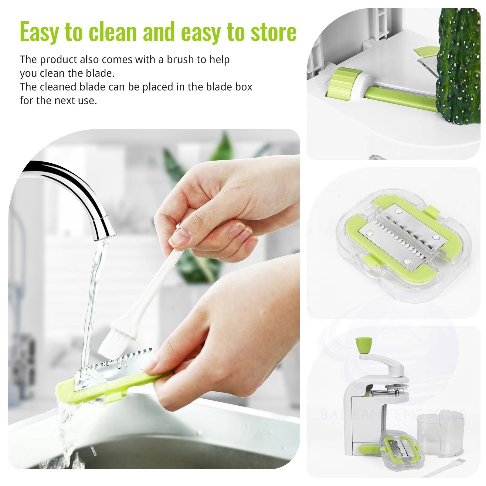 Multi-function kitchen tool Potatoes carrots spiral vegetable fruit slicer cutter grater