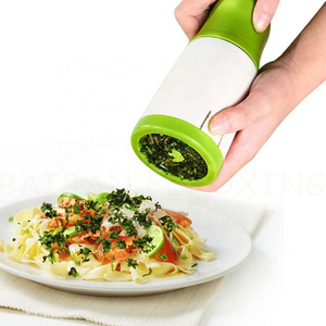 Hand Roller Herb Spice Grinder Vegetable Dry Grated Coriander Chopper Cutter Tool Parsley Shredder Chopper