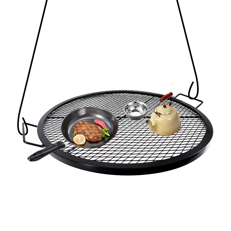 Outdoor Heavy Duty Fire Pit Round Grill BBQ Cooking Grate