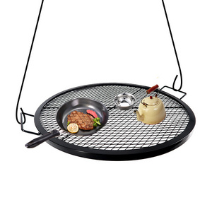 Outdoor Heavy Duty Fire Pit Round Grill BBQ Cooking Grate