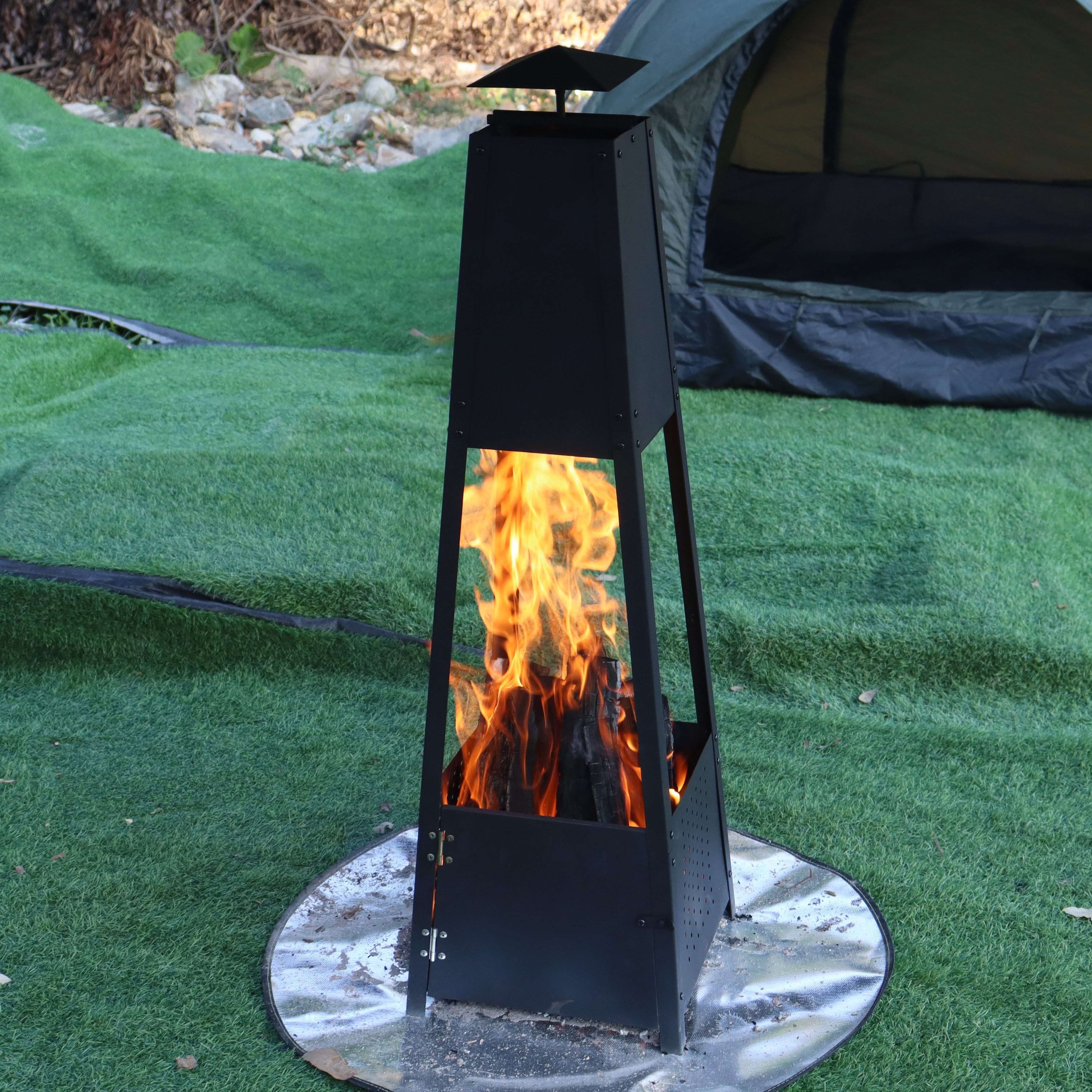 Wholesale Custom High Quality Outdoor Tall Firepit Patio Heater Garden Fireplace Patio Fire Pit