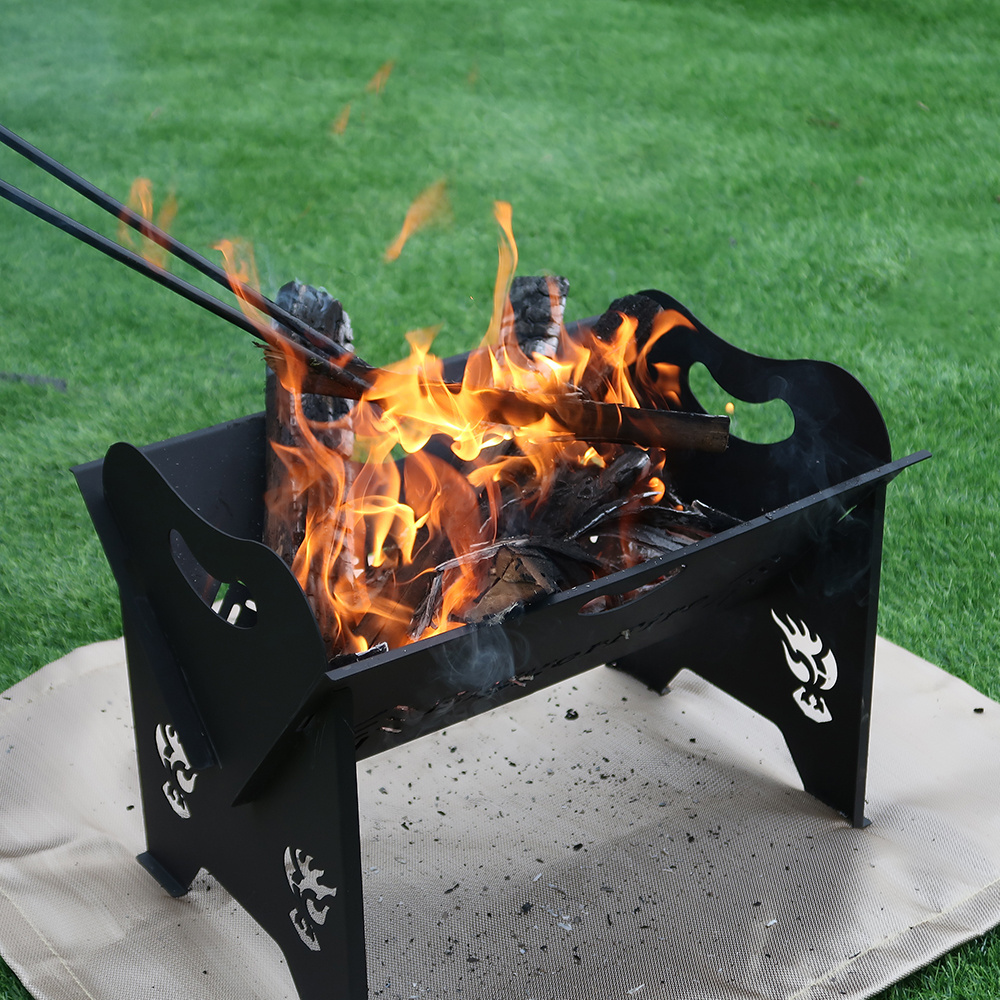 Garden Metal Fire Bowl Camping Wood Burning Fire Pit Out Door Heater Firepit