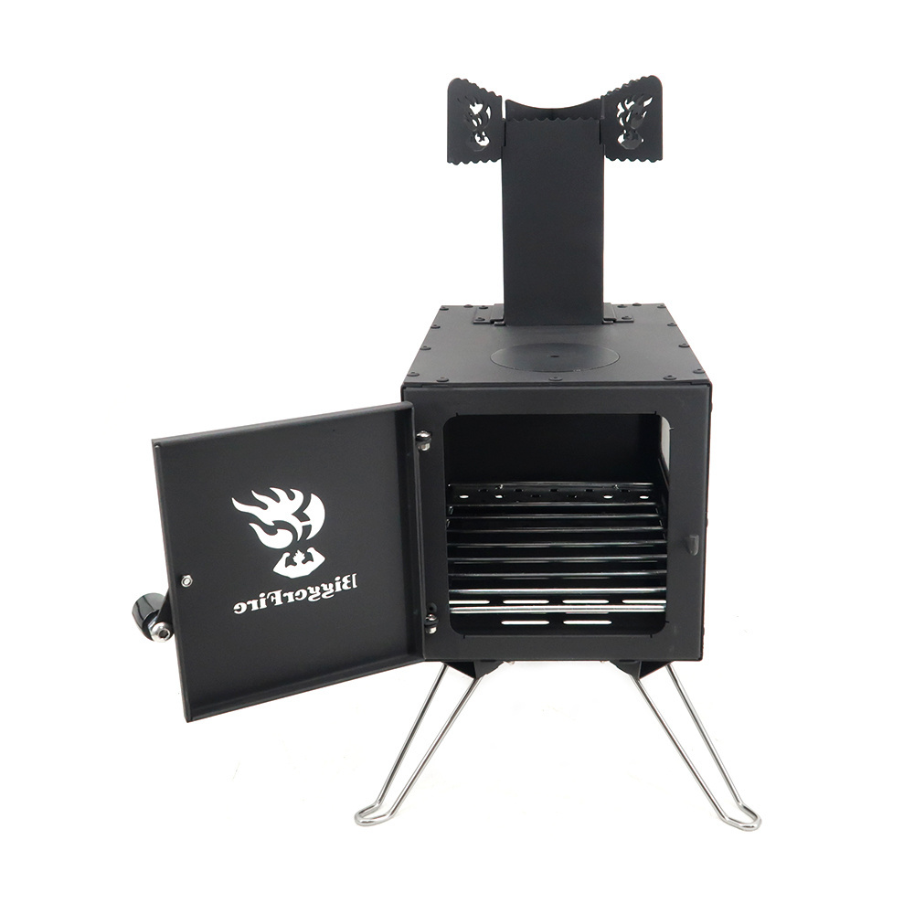 Strong Flames Easily Boiling Water Not Cast Iron Camp Cooking Rocket Stove Portable Outdoor Wood Burning Stove