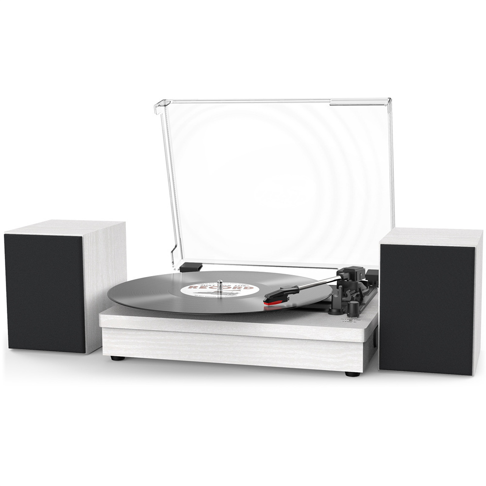 External 2 High quality sound speakers Hot selling player Bluetooth portable vinyl turntable recorder