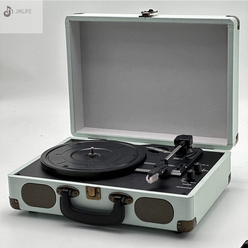 Retro vinyl lp turntable record player suitcase cassette recorders & players