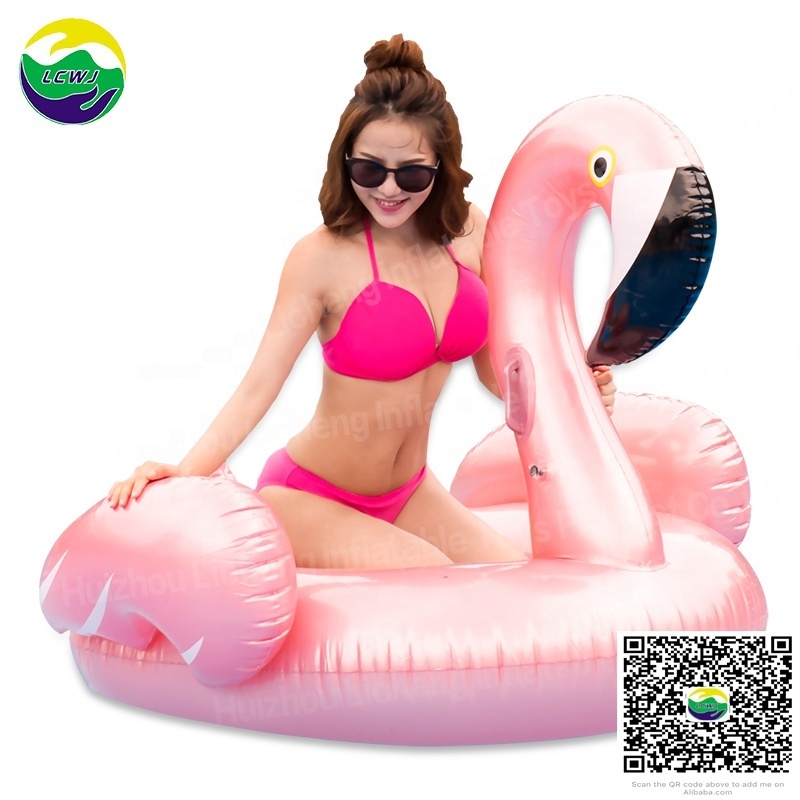 Hot rose gold small flamingo inflatable pool float blow up water floaters