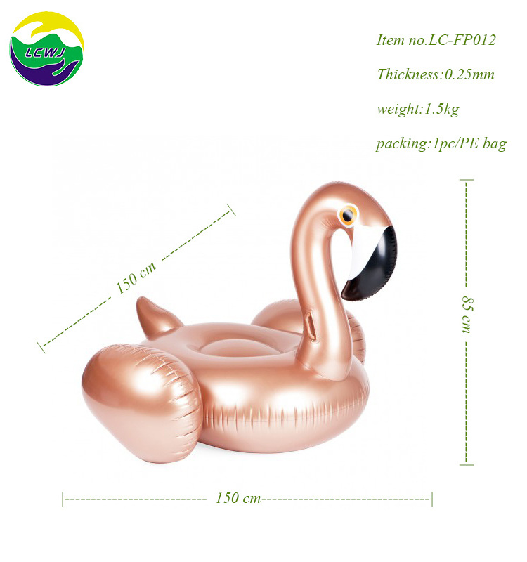 LC factory hot sale water toys Small size inflatable pool floats flamingo for adults