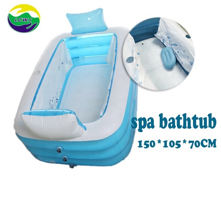 Quality folding swimming pool portable spa hot large plastic inflatable bathtub sand pool for kids and adults