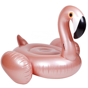 Hot rose gold small flamingo inflatable pool float blow up water floaters