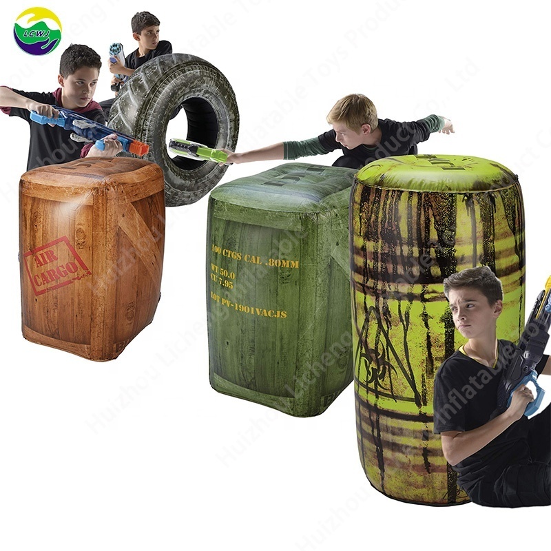 LC Inflatable Battle Zone Birthday Party Idea Sport Game Battlefield War Shooting Game For Kids Battlezone Game Inflatable