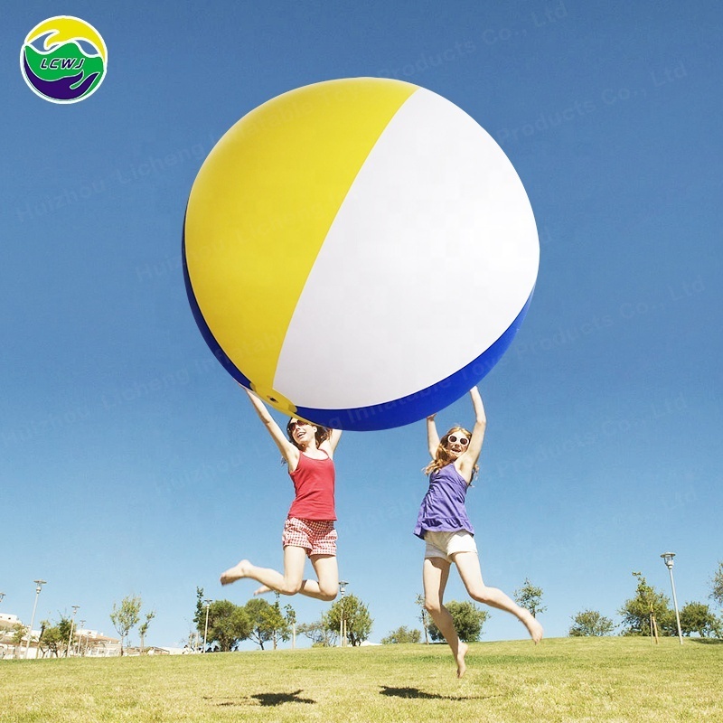 LC Wholesale Custom Printed Jumbo PVC Rubber Beach Ball/Promotional Inflatable Large Giant Plastic Beach Ball