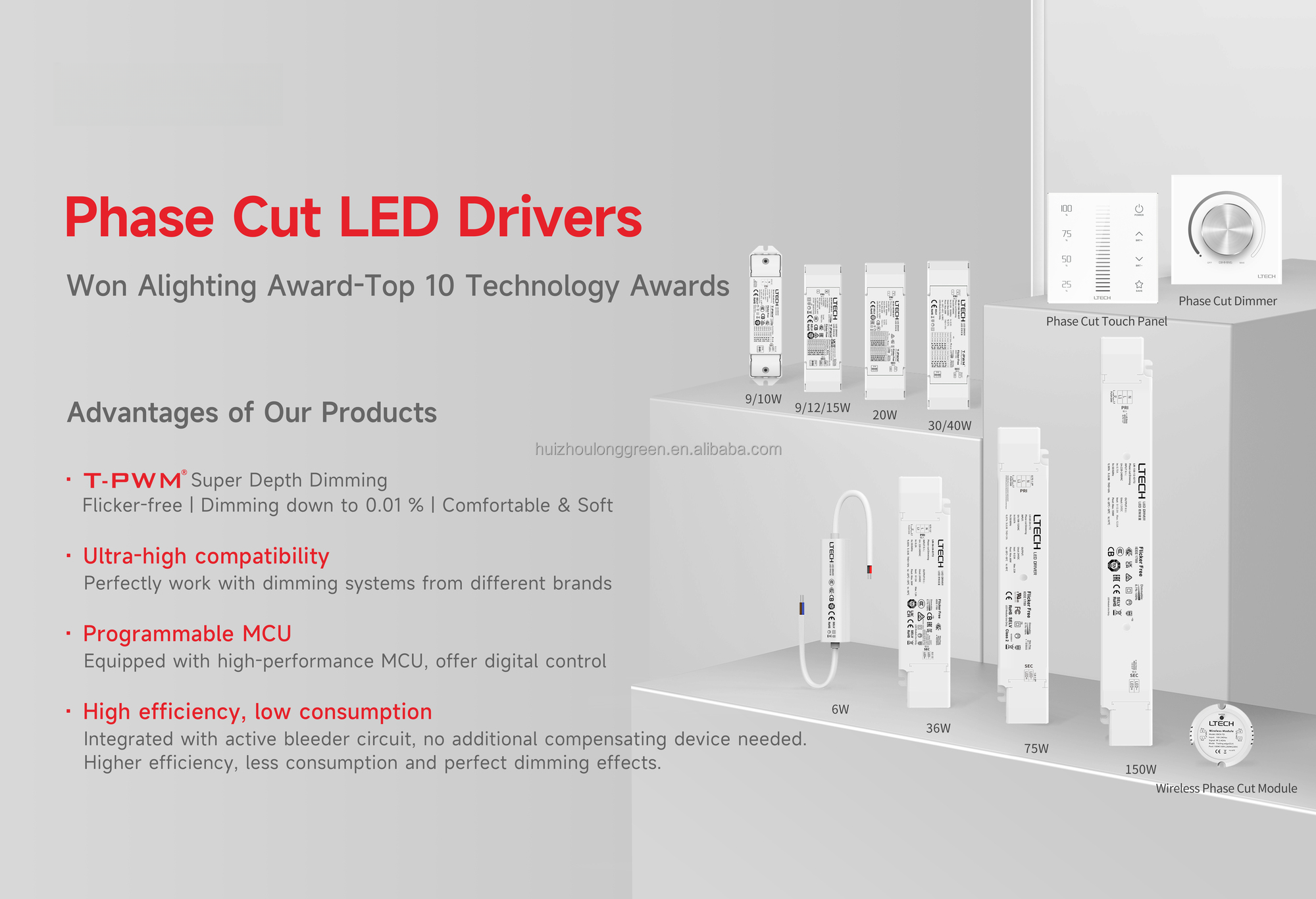 LTECH LT-834 DALI to triac Dimming Module Dmx to Phase-cut Dimming Push Dim to Phase-cut Dimming dali transfer to triac