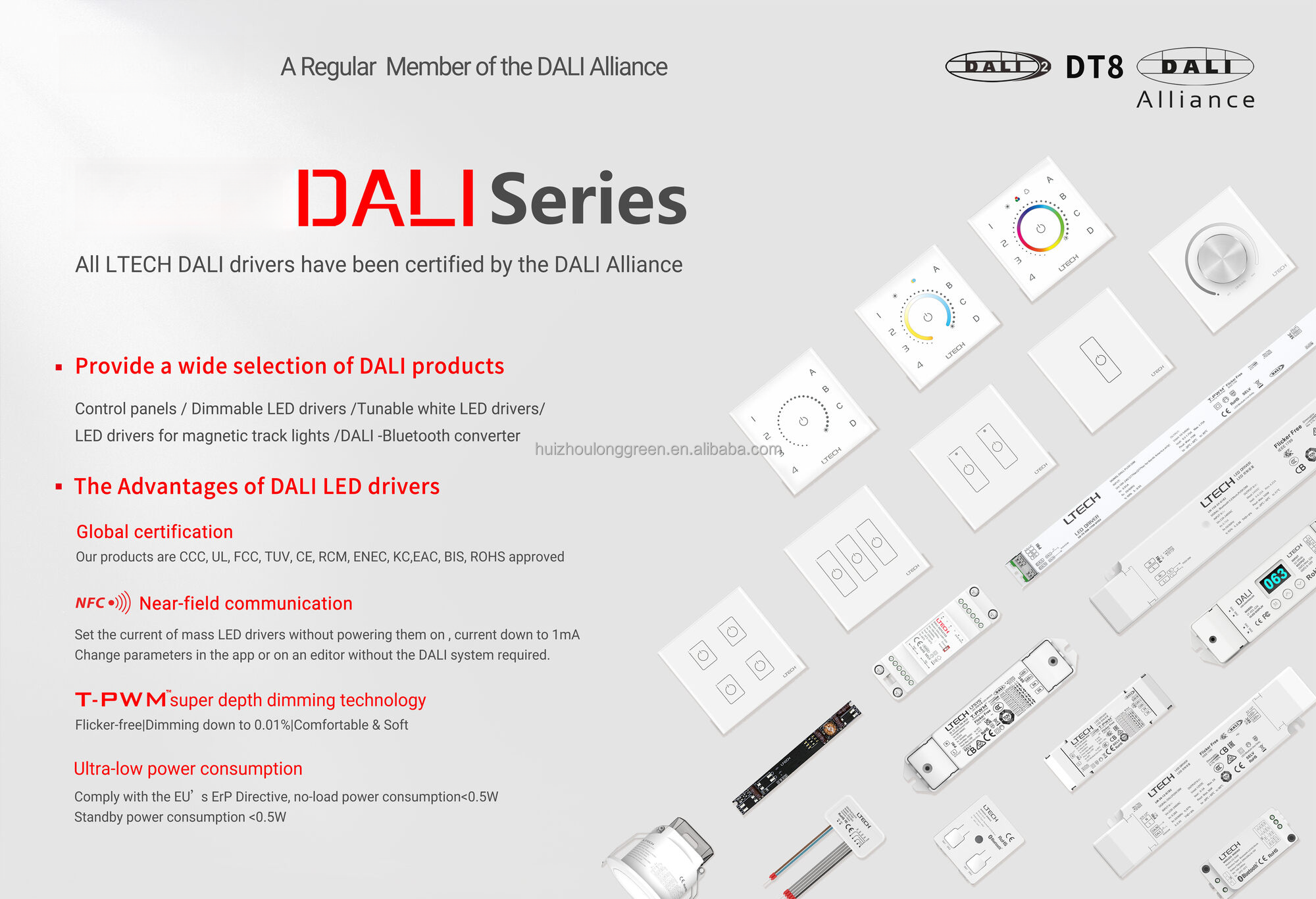 LTECH LT-834 DALI to triac Dimming Module Dmx to Phase-cut Dimming Push Dim to Phase-cut Dimming dali transfer to triac