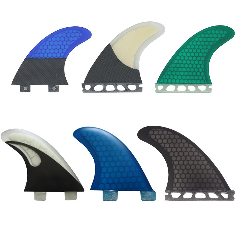 OEM Glassfiber Carbon Fiber Bamboo Wooden Longboard Shortboard Surfboard Fins Surf Twin FUTURE FCS QUAD Surf Fins