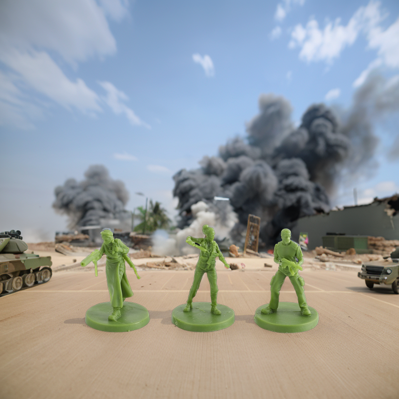 Figurine Custom War Game Figurines Small PVC and Resin Miniatures Military and Cartoon Style Plastic Toy Figurines