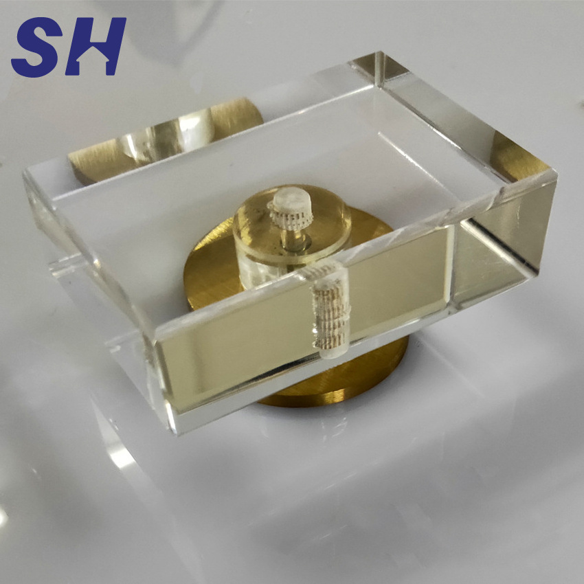 Stainless Steel Fittings Table Desk Cabinets Drawer Handles Gold Custom Acrylic Handle