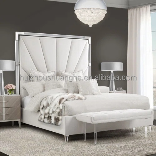 Queen Size Bed With Frame Bedroom Furniture Stainless Steel Skeleton Headboard Twin Clear Acrylic Bed Frame