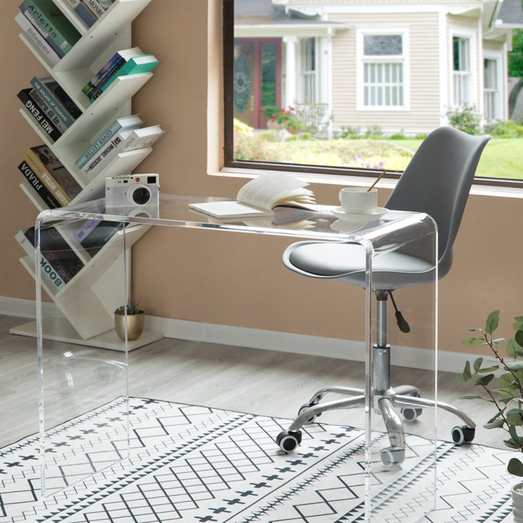 Clear Acrylic Writing DeskAcrylic Office Console  Acrylic Office Table Design Acrylic Desk