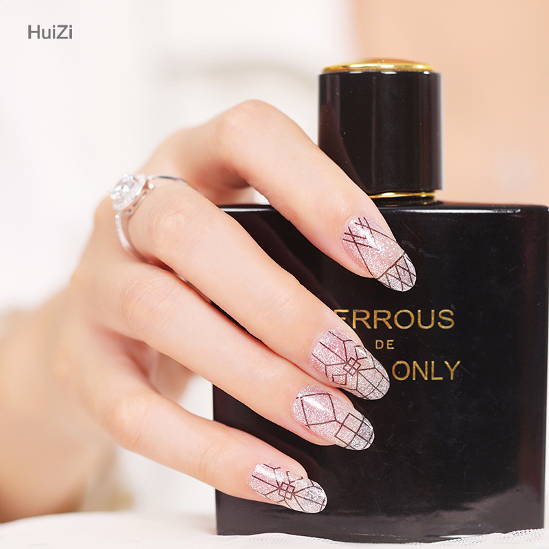 HuiZi Beauty Polish Wraps Non-toxic nail custom art stickers