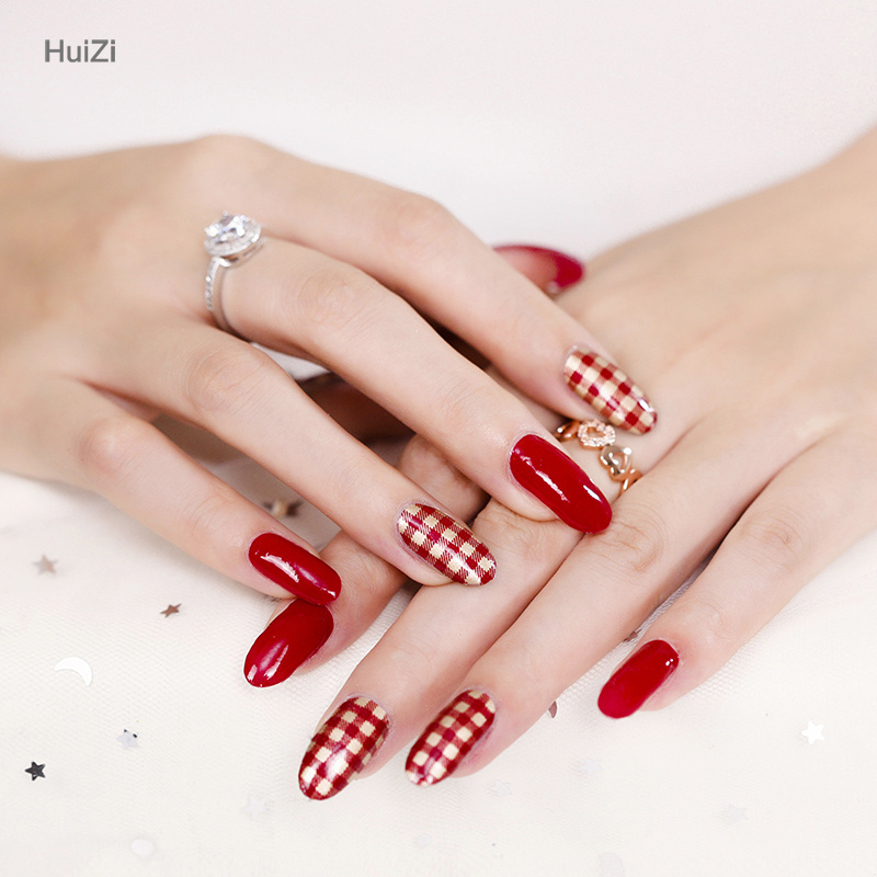 HuiZi Beauty Polish Wraps Non-toxic nail custom art stickers