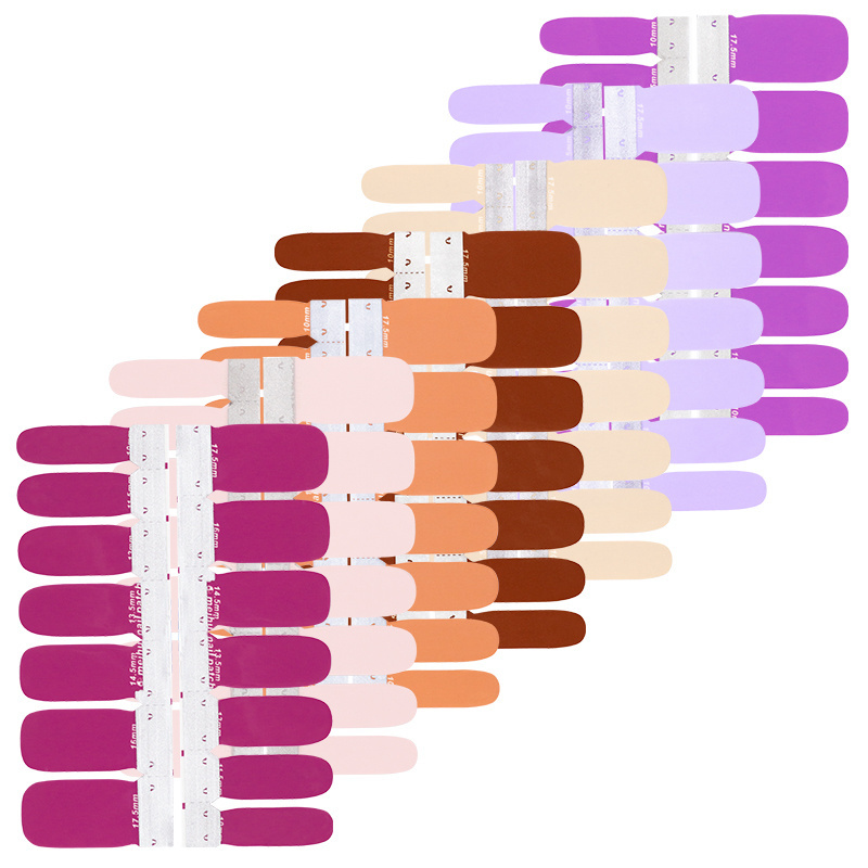 Solid color 14 strips real nail polish strips nail wraps