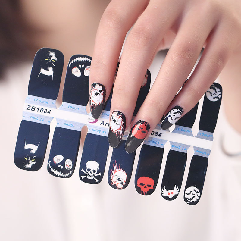 2024 nail art nail sticker cartoon adhesive nail sticker stencils