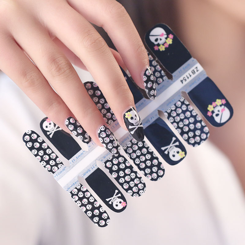 2024 nail art nail sticker cartoon adhesive nail sticker stencils